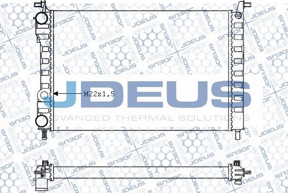 Jdeus 011M58 - Radiators, Motora dzesēšanas sistēma autodraugiem.lv