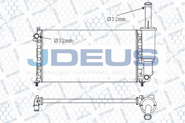 Jdeus 011M60 - Radiators, Motora dzesēšanas sistēma autodraugiem.lv