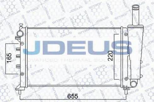 Jdeus 011M63 - Radiators, Motora dzesēšanas sistēma autodraugiem.lv