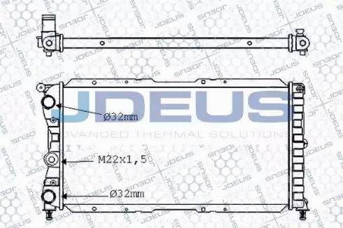 Jdeus 011V33 - Radiators, Motora dzesēšanas sistēma autodraugiem.lv