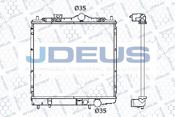 Jdeus 018M07 - Radiators, Motora dzesēšanas sistēma autodraugiem.lv