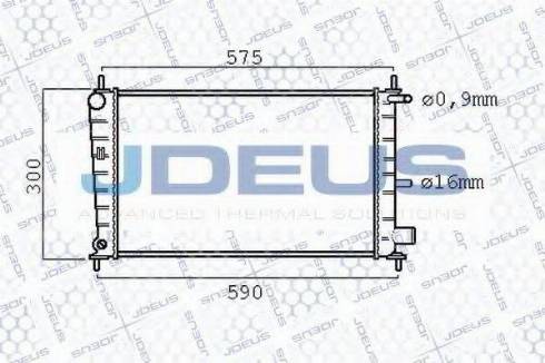 Jdeus 012M94 - Radiators, Motora dzesēšanas sistēma autodraugiem.lv