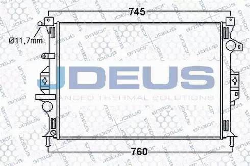 Jdeus 012M31 - Radiators, Motora dzesēšanas sistēma autodraugiem.lv