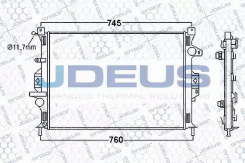 Jdeus 012M32 - Radiators, Motora dzesēšanas sistēma autodraugiem.lv