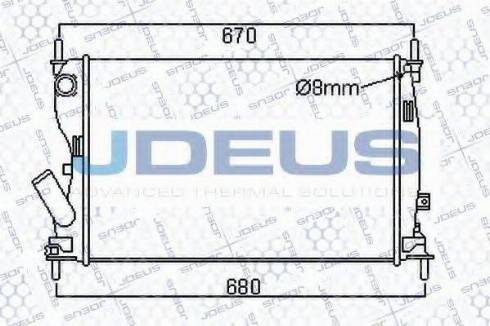 Jdeus 012M27 - Radiators, Motora dzesēšanas sistēma autodraugiem.lv