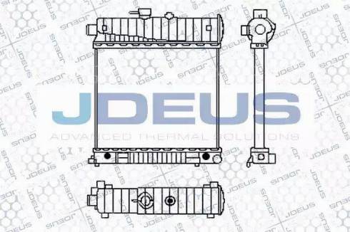 Jdeus 017B19 - Radiators, Motora dzesēšanas sistēma autodraugiem.lv