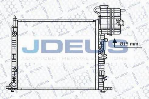 Jdeus 017B25 - Radiators, Motora dzesēšanas sistēma autodraugiem.lv