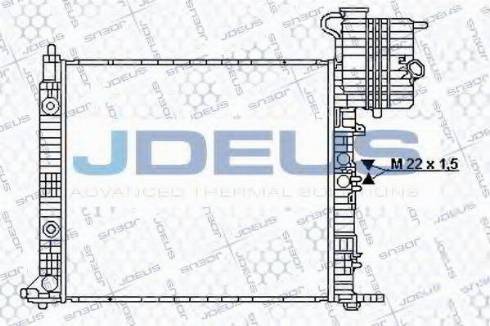 Jdeus 017B26 - Radiators, Motora dzesēšanas sistēma autodraugiem.lv