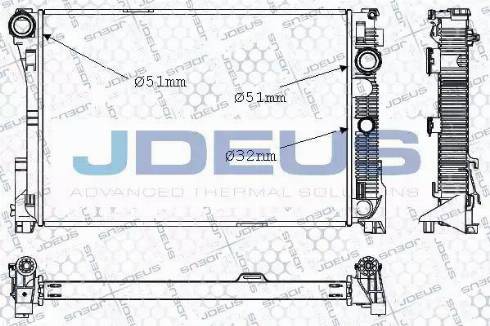 Jdeus 017M52 - Radiators, Motora dzesēšanas sistēma autodraugiem.lv