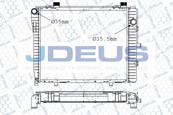 Jdeus 017M33 - Radiators, Motora dzesēšanas sistēma autodraugiem.lv