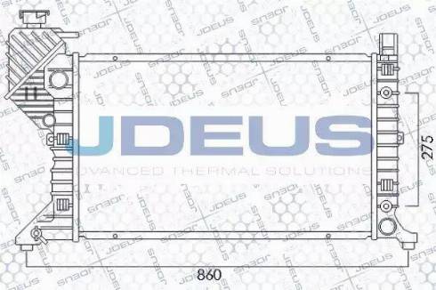 Jdeus 017M23 - Radiators, Motora dzesēšanas sistēma autodraugiem.lv