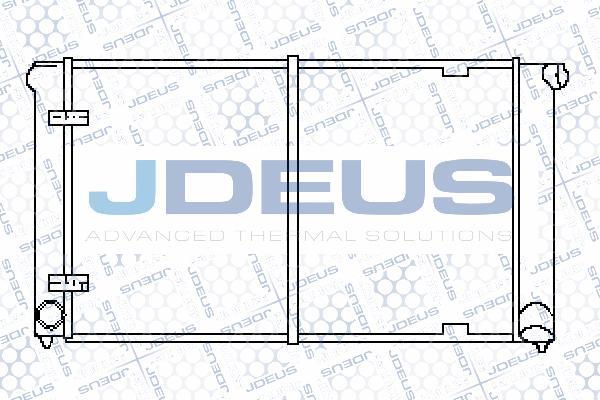 Jdeus 030B35 - Radiators, Motora dzesēšanas sistēma autodraugiem.lv