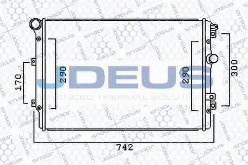 Jdeus 030M59 - Radiators, Motora dzesēšanas sistēma autodraugiem.lv