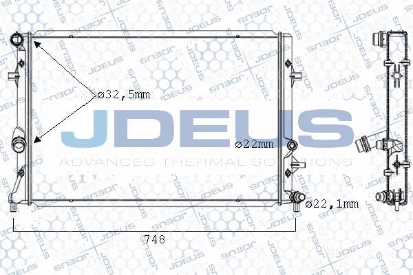 Jdeus 030M55 - Radiators, Motora dzesēšanas sistēma autodraugiem.lv