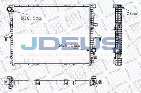 Jdeus 030M57 - Radiators, Motora dzesēšanas sistēma autodraugiem.lv