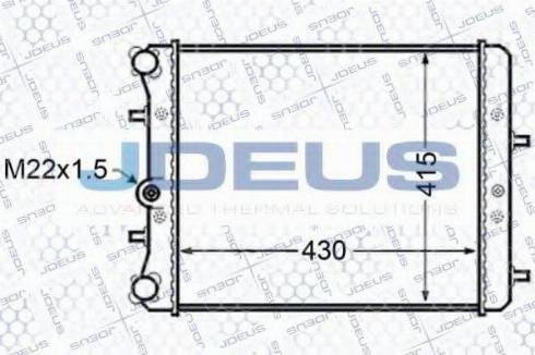 Jdeus 030M11 - Radiators, Motora dzesēšanas sistēma autodraugiem.lv