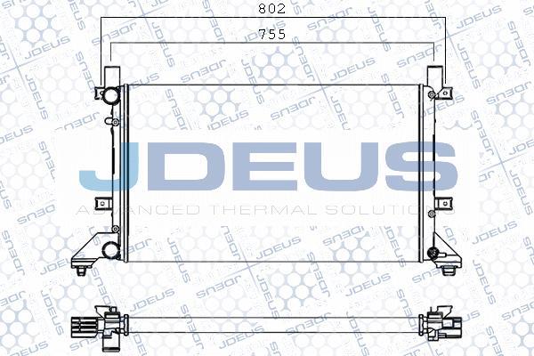 Jdeus 030M17 - Radiators, Motora dzesēšanas sistēma autodraugiem.lv