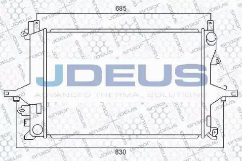 Jdeus 031M10 - Radiators, Motora dzesēšanas sistēma autodraugiem.lv