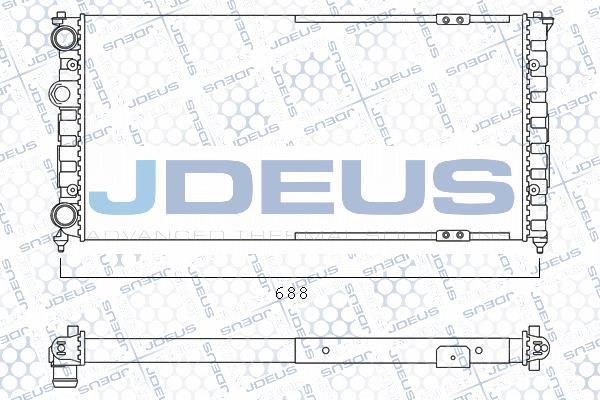 Jdeus 025M19 - Radiators, Motora dzesēšanas sistēma autodraugiem.lv