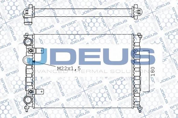 Jdeus 025V10 - Radiators, Motora dzesēšanas sistēma autodraugiem.lv