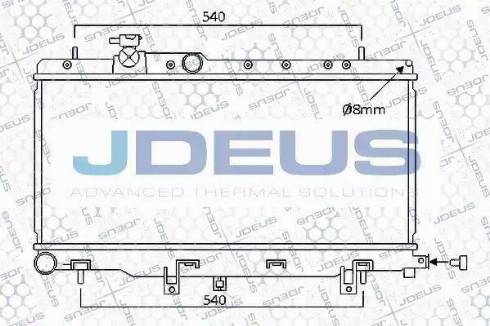 Jdeus 026M04 - Radiators, Motora dzesēšanas sistēma autodraugiem.lv