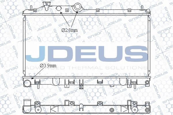 Jdeus 026M06 - Radiators, Motora dzesēšanas sistēma autodraugiem.lv