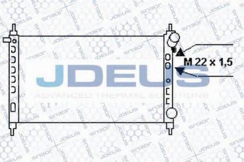 Jdeus 020M44 - Radiators, Motora dzesēšanas sistēma autodraugiem.lv