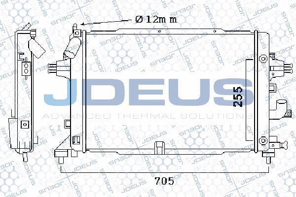 Jdeus 020M41 - Radiators, Motora dzesēšanas sistēma autodraugiem.lv