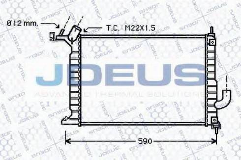 Jdeus 020M50 - Radiators, Motora dzesēšanas sistēma autodraugiem.lv
