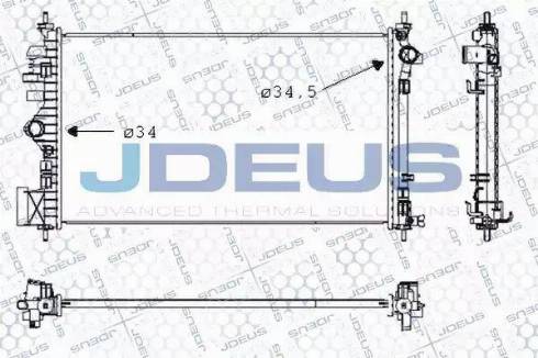 Jdeus 020M67 - Radiators, Motora dzesēšanas sistēma autodraugiem.lv