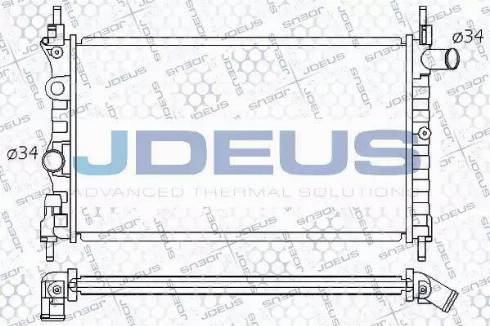 Jdeus 020M14 - Radiators, Motora dzesēšanas sistēma autodraugiem.lv