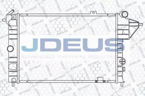 Jdeus 020M16 - Radiators, Motora dzesēšanas sistēma autodraugiem.lv