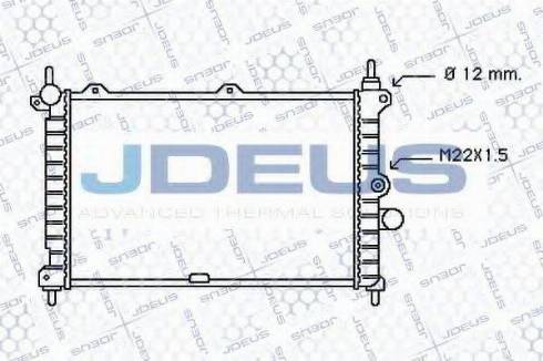 Jdeus 020M10 - Radiators, Motora dzesēšanas sistēma autodraugiem.lv