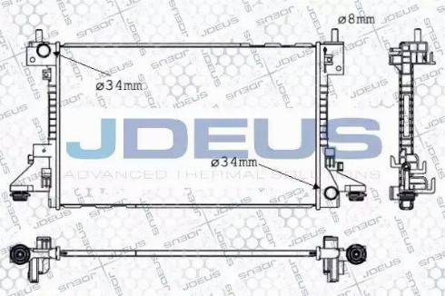 Jdeus 020M80 - Radiators, Motora dzesēšanas sistēma autodraugiem.lv