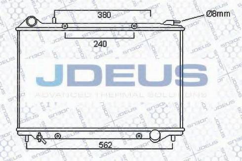 Jdeus 020M34 - Radiators, Motora dzesēšanas sistēma autodraugiem.lv