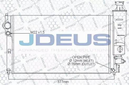 Jdeus 021E19 - Radiators, Motora dzesēšanas sistēma autodraugiem.lv