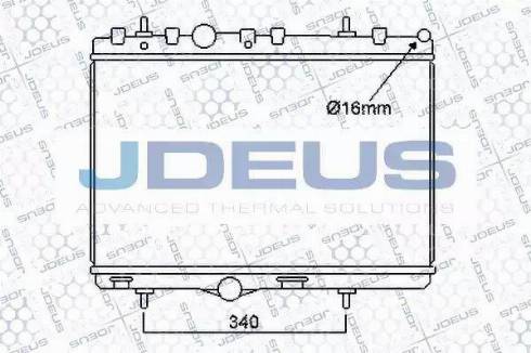 Jdeus 021M37 - Radiators, Motora dzesēšanas sistēma autodraugiem.lv