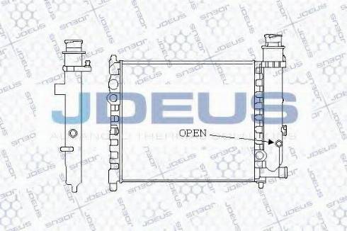 Jdeus 021V01 - Radiators, Motora dzesēšanas sistēma autodraugiem.lv