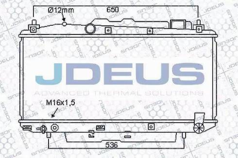 Jdeus 028M41 - Radiators, Motora dzesēšanas sistēma autodraugiem.lv