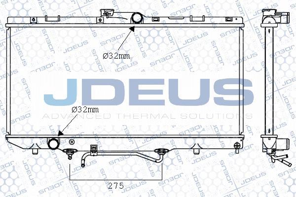 Jdeus 028M10 - Radiators, Motora dzesēšanas sistēma autodraugiem.lv