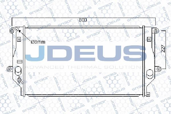 Jdeus 028M72 - Radiators, Motora dzesēšanas sistēma autodraugiem.lv