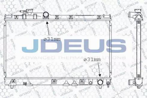 Jdeus 028N43 - Radiators, Motora dzesēšanas sistēma autodraugiem.lv