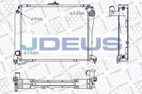 Jdeus 028N34 - Radiators, Motora dzesēšanas sistēma autodraugiem.lv