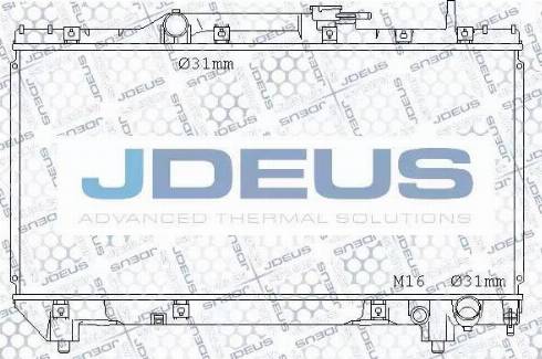 Jdeus 028N24 - Radiators, Motora dzesēšanas sistēma autodraugiem.lv