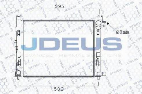 Jdeus 023M95 - Radiators, Motora dzesēšanas sistēma autodraugiem.lv