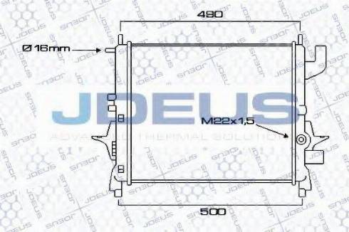 Jdeus 023M12 - Radiators, Motora dzesēšanas sistēma autodraugiem.lv