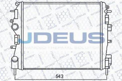 Jdeus 023M86 - Radiators, Motora dzesēšanas sistēma autodraugiem.lv