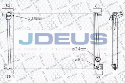 Jdeus 070M04 - Radiators, Motora dzesēšanas sistēma autodraugiem.lv