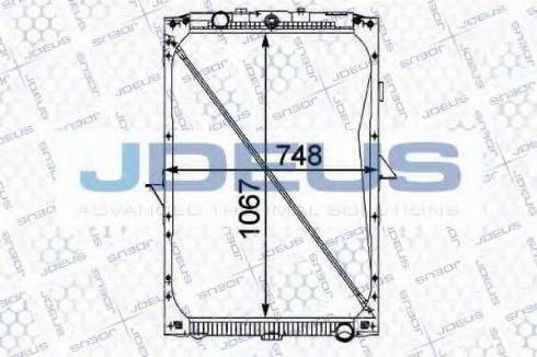 Jdeus 108M07 - Radiators, Motora dzesēšanas sistēma autodraugiem.lv