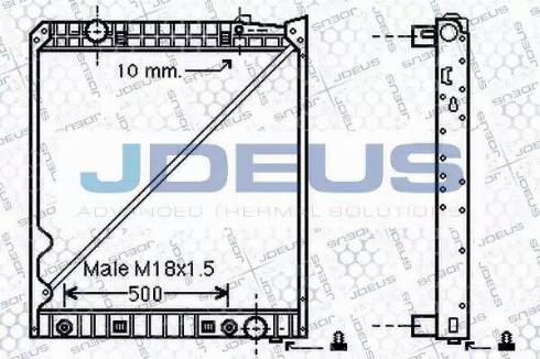 Jdeus 117M09 - Radiators, Motora dzesēšanas sistēma autodraugiem.lv